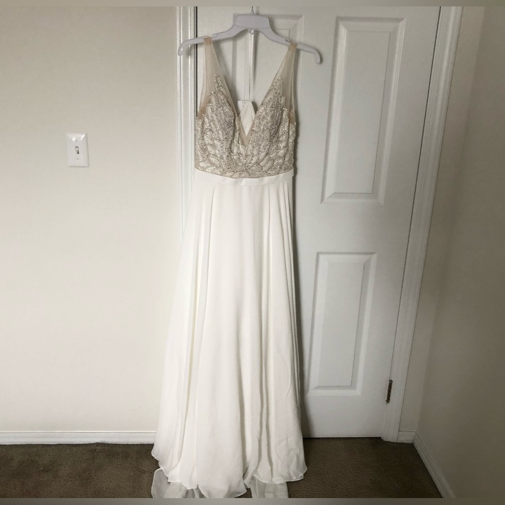 Justin Alexander Chiffon A-line Wedding Gown